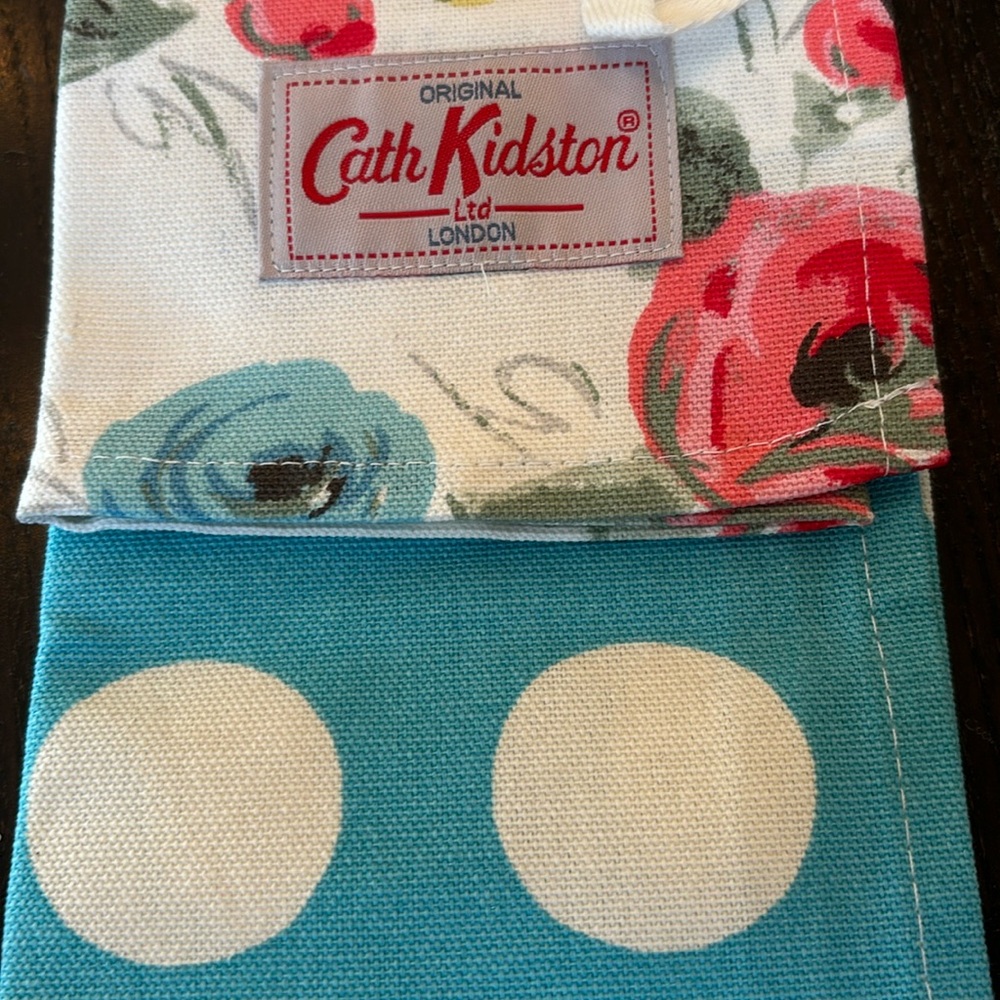 NWT Cath Kidston Tea Towels painterly rose and big spot